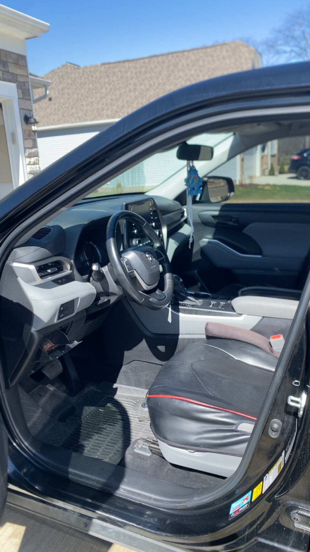 Clean driver side interior after a detail
