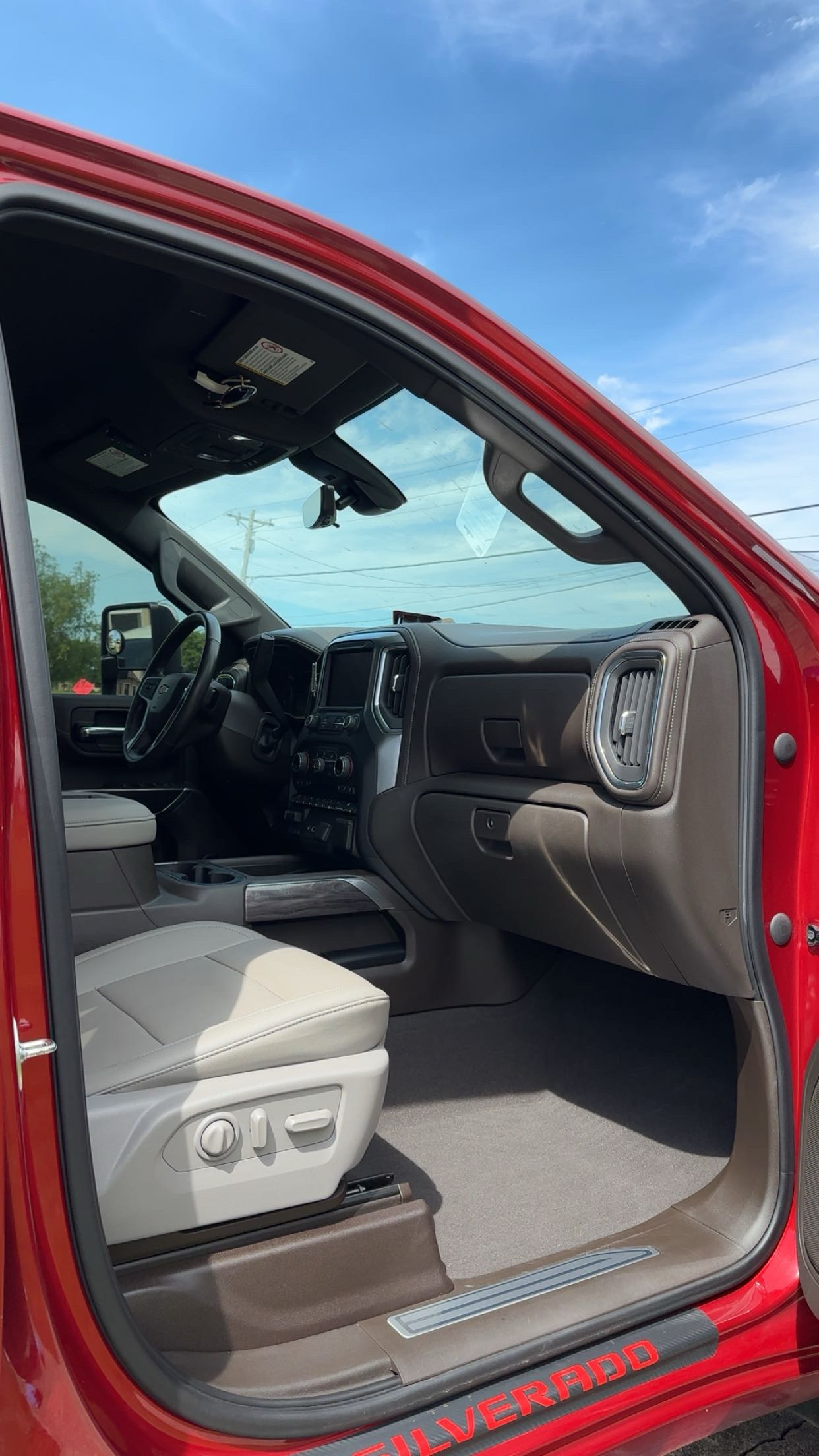 Clean Chevy interior after a full interior detail